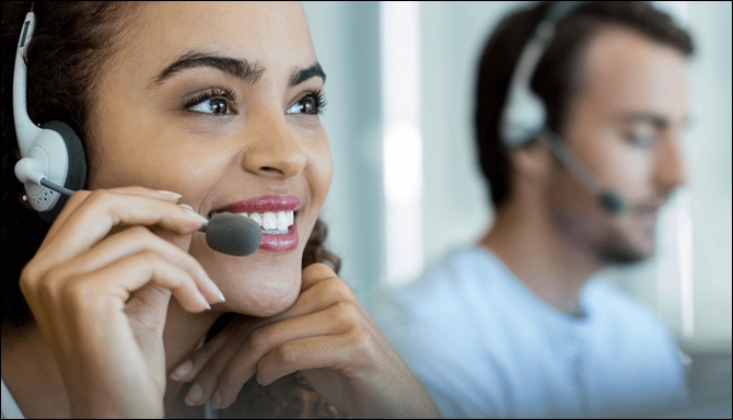 Call center personnel photo